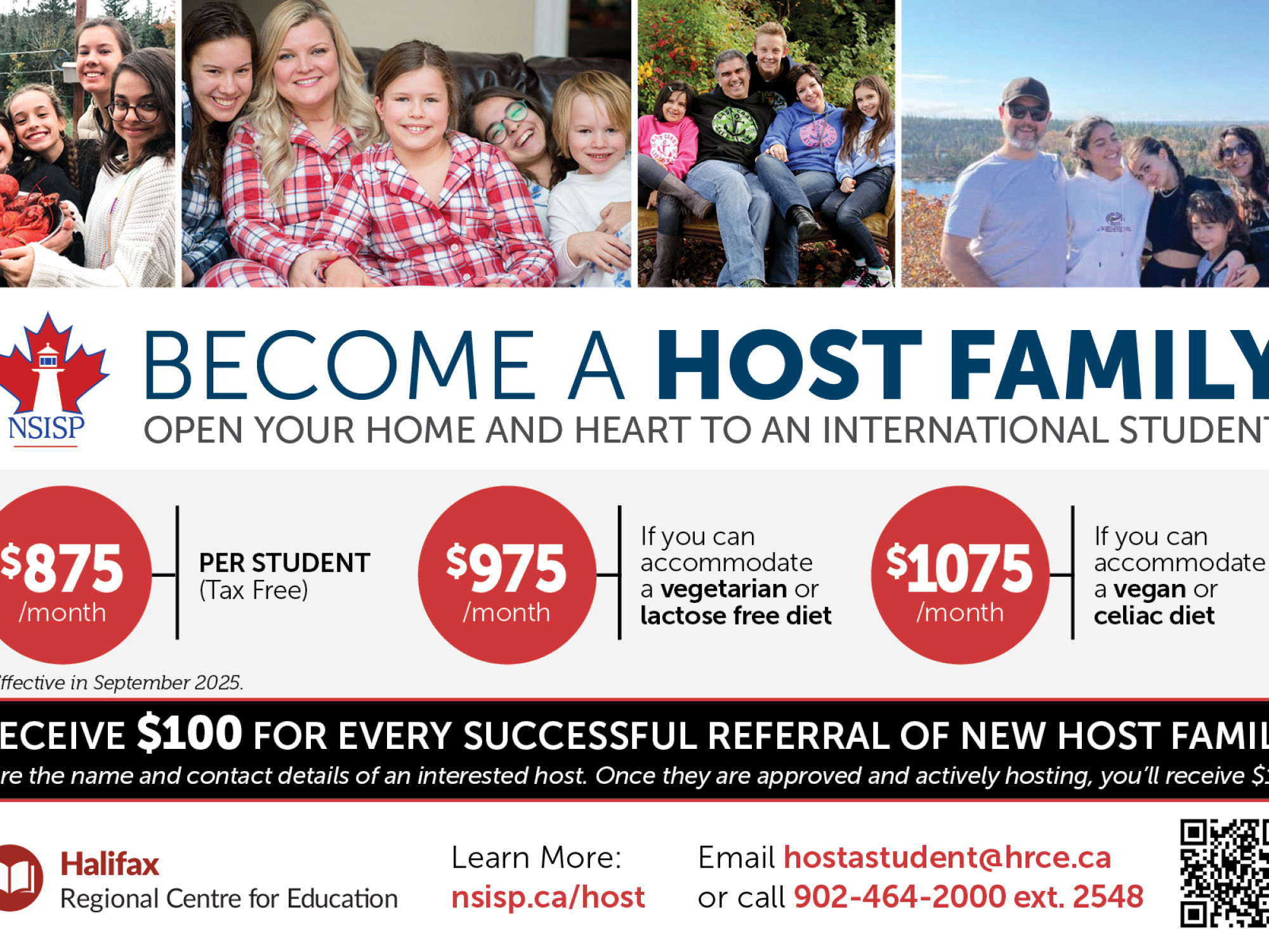 Information about becoming a host family